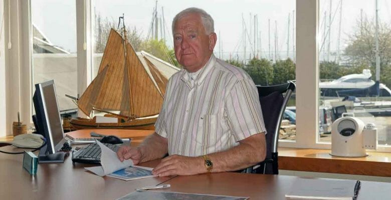 Albert Hakvoort Sr. of the megayacht shipyard Hakvoort Shipyards