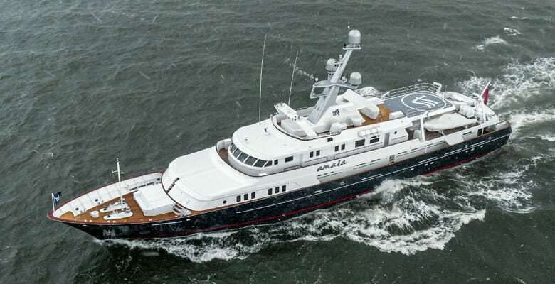 Amara is among superyachts at the Palm Beach show