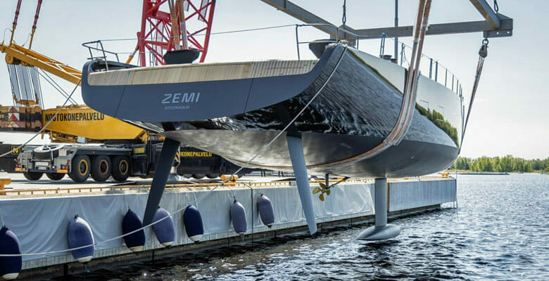 the launch of the Baltic 110 yacht Zemi