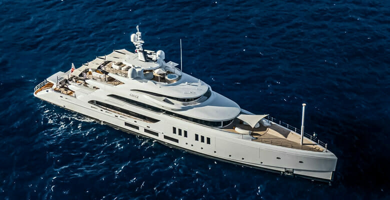 the Benetti yacht Calex