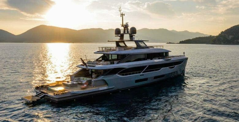 Rebeca is the first Benetti Oasis 40M megayacht, owned by Tim and Rebeca Ciuasulli