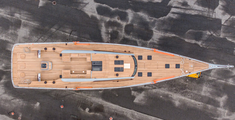 Swan 108 yacht deck layout