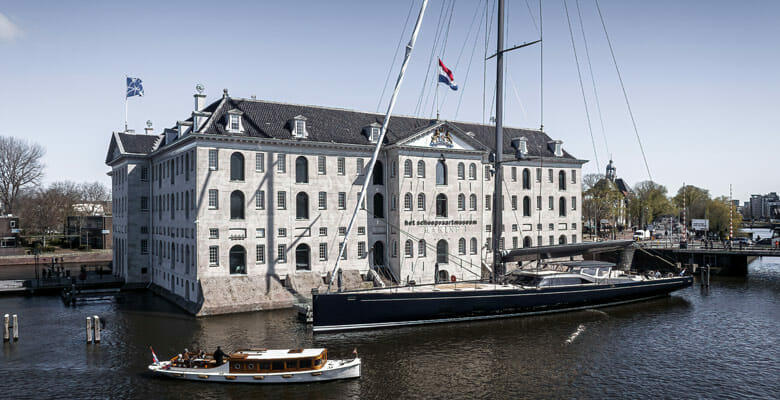 the yacht Nilaya was christened in Amsterdam